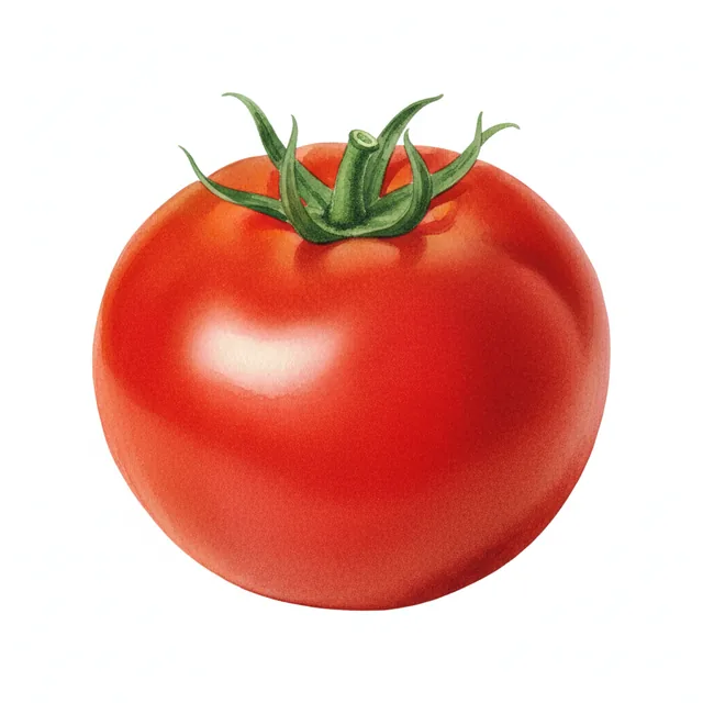 Tomate Sasha Altai, illustration botanique