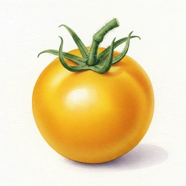 Tomate Wolverine, illustration botanique